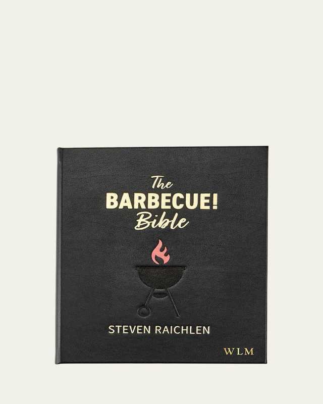 "The Barbecue Bible" Leather Bound Book by Steven Raichlen, Personalized